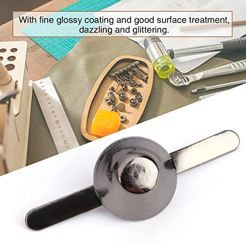 Nailhead Spike, 50 Pcs Purse Handbag Cone Feet Nailhead Stud 2 Prong Metal Flat Brad Nailhead Studs for Clothing Bag Leather Shoes Punk Rock Jewelry Craft (10mm) — view 2