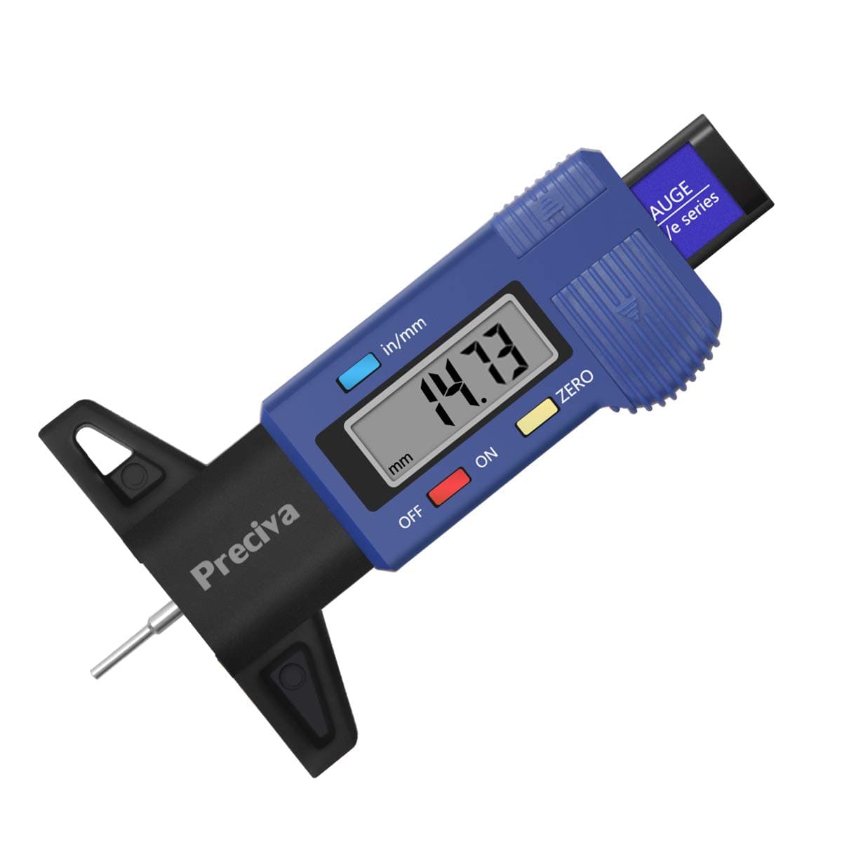 Tyre Tread Depth Gauge, Preciva Silver 0-25.4mm/Inch Digital Tire Checker UK, Tyres Depths Measuring Tool with Large LCD Screen for Cars, Trucks, Vans — view 10