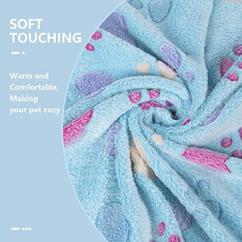 LeapSheep Pet Blankets for Dogs Cats - 3Pack Heart Pattern Super Soft Fluffy Dog Blankets for Small Medium Large Doggy Kitten (Heart, Small) — view 2