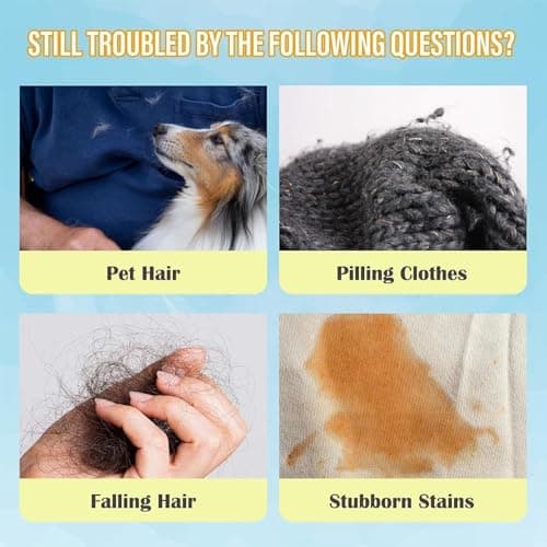 Reusable Pet Hair Remover for Laundry Set of 6, Effective Cat & Dog Hair Remover for Washer & Dryer, Lint and Fur Catcher for Washing Machine, for Clothes, Bedding, All Fabrics (Blue（8pcs）) — view 5