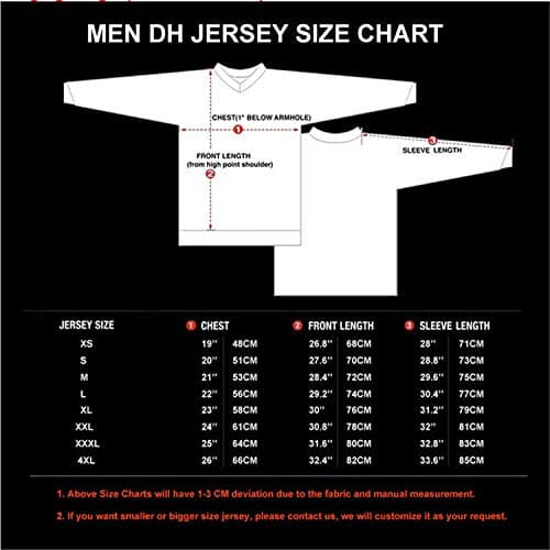 PSPORT Men's Motocross Jersey Long Sleeve Motocross Shirt Men Mountain Dirt Bike Jersey Downhill Riding Racing Clothing Tops — view 3