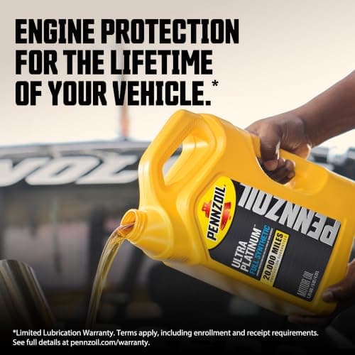 Pennzoil Ultra Platinum Full Synthetic 0W-20 Motor Oil, 1 Quart (6 Pack) — view 2