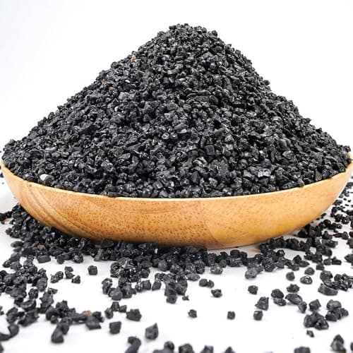 2.2 lb Black Lava Pebble Vase Filler Pebbles Stones Crafting Floral Arranging Home Décor Decorative Colored Crushed Stones Special Black Aquarium Gravel for Freshwater Aquariums