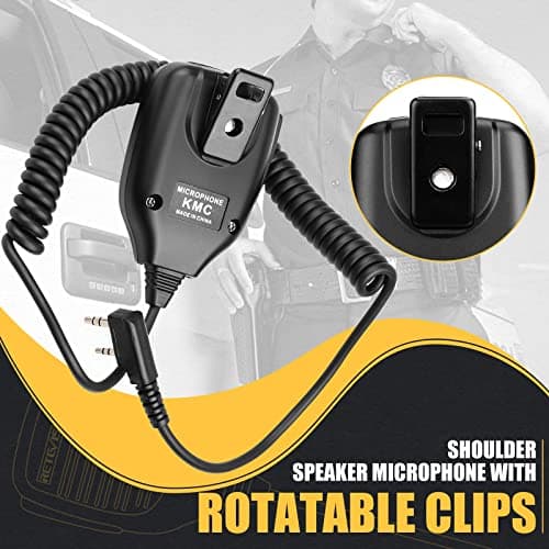 Retevis Walkie Talkie Speaker Microphone,2 Pin Shoulder Radio Microphone Compatible with Retevis RT22 RT27 RT68 RT15 RB17 RT17 RT19 H777 RT66 RT67 Baofeng UV-5R 888S 2 Way Radio(1 Pack) — view 4