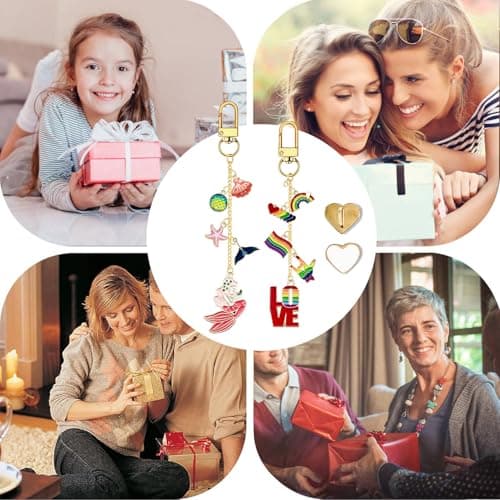 Daisy Bee Charms Chain Compatible with Kindle Booklover E-Reader Keychain — view 5