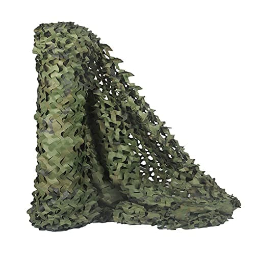 TENCEN Dual Mesh Custom Camouflage net for Blind Decor Courtyard Sunshade Photo Camp Fish Farm Factory Shelter Car Concealment Party Exhibit Backdrop Curtain Ceiling Fence Canopy Cover