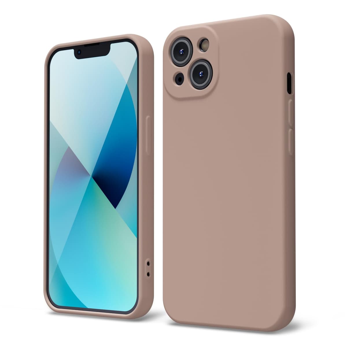 oakxco for iPhone 17 Pro Max Phone Case Liquid Silicone, Cute Thin Slim Grip Soft Rubber Gel for Women Men, Smooth Matte TPU Plain Solid Color Girly Simple Case with Camera Cover, Light Pink — view 1947