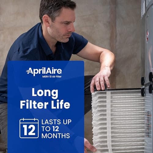 Genuine AprilAire 213 Replacement Filter for AprilAire Whole-House Air Purifiers - MERV 13, Healthy Home Allergy, 20x25x4 Air Filter (Pack of 1) — view 5
