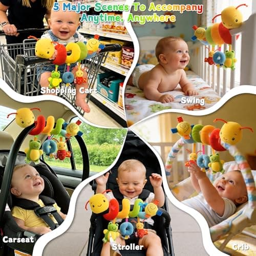 HSCLPM No-String Spiral Baby Car Seat & Stroller Toy — view 3