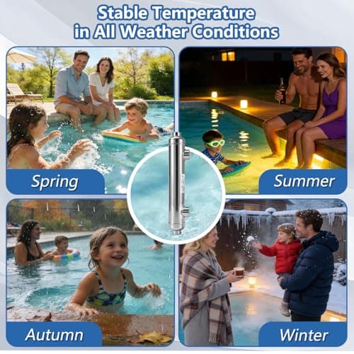 1200K BTU Stainless Steel 316L Pool/Hot Tub/Spa Heat Exchanger Same Side Ports 2 1/2" & 2" FPT — view 3