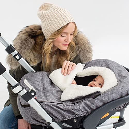 Skip Hop Winter Car Seat Cover, Stroll & Go, Heather Grey — view 3