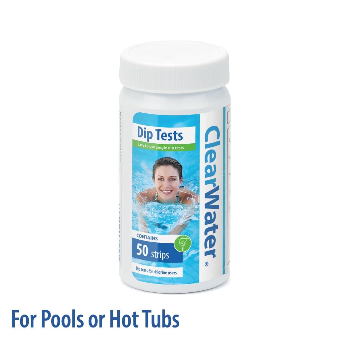 Clearwater Hot Tub, Pool and Spa Test Strips x 50-3 in 1 - Measures Chlorine, PH and Total Alkalinity — view 4