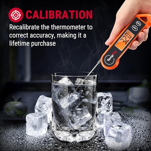 TempPro TP19H Digital Meat Thermometer for Cooking, 1 Sec Instant Read Food Thermometer with Motion-Sensing Wake for BBQ Grill Oil Fry Candy for Fathers Day Gift for Dad Men (Previously ThermoPro) — view 7