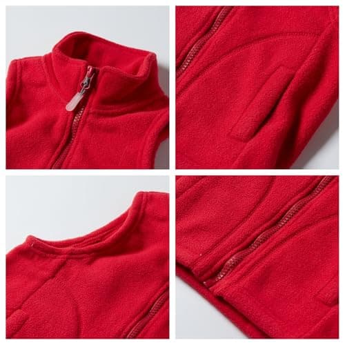 Mud Kingdom Boys Vest Jacket Red Fleece Lightweight Size 12 — view 5
