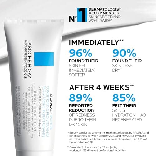 La Roche Posay Cicaplast Baume B5, Multi-Purpose Soothing Balm for Dry Skin, Absorbs Quickly, Non-Sticky, Glassy Skin Finish, for Face or Body, Suitable for the Whole Family, Fragrance Free, 40ml — view 2