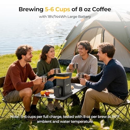 BougeRV 144Wh Portable Coffee Maker Compatible with K Cup & Ground Coffee — view 3