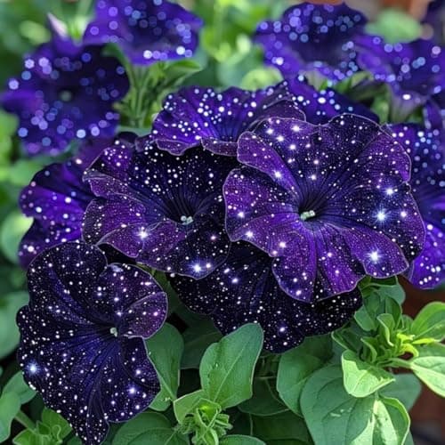 Night Sky Petunia Seeds - Multi-Color Galaxy Mix, 500+ Dwarf Wave Variety | Rare Non-GMO Heirloom Flower Seeds for Home Garden | Attracts Butterflies & Bees — view 2