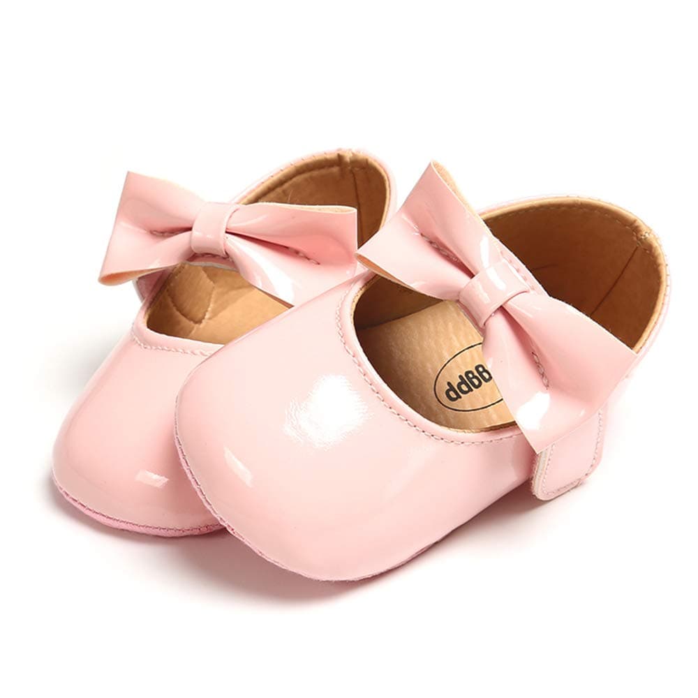 RVROVIC Baby Girl Moccasins Infant Princess Sparkly Premium Lightweight Soft Sole Prewalker Toddler Girls Shoes — view 5