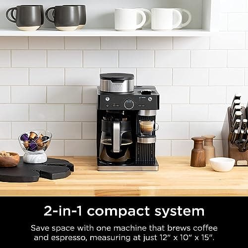 Ninja Espresso & Coffee Maker, Nespresso Capsule Compatible, Black, CFN601 — view 7