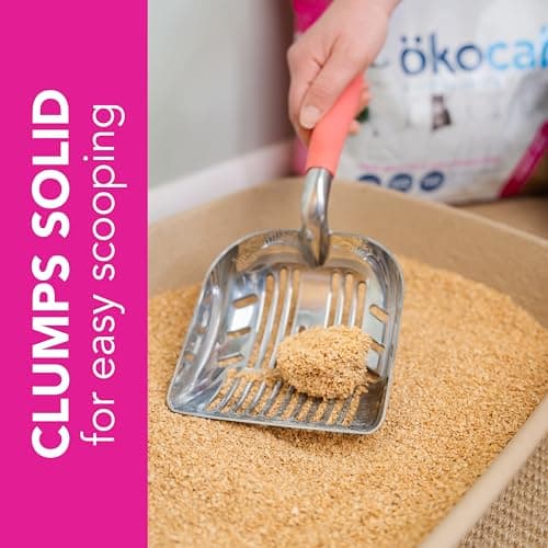 ökocat Super Soft Wood Unscented Clumping Cat Litter, 10.6 Pounds - Natural Ingredients, Stops Odor, Clumps Solid, 99% Dust Free, Great for All Cats, Sensitive Paws, Kittens — view 4