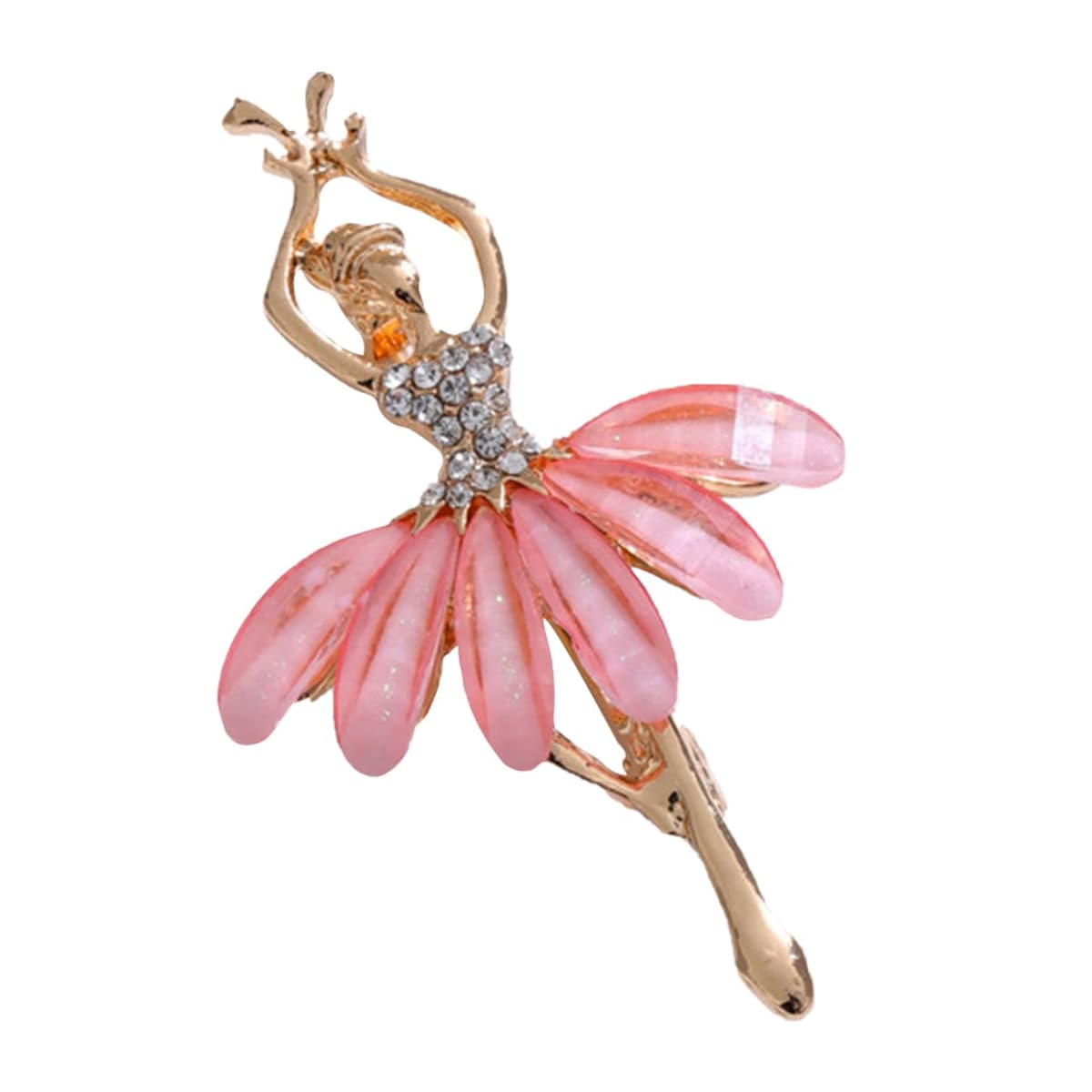 FAIRYGATE Gold Pin for Dress Brooch Crystal Pins Badge Enamel Lapel Brooches for Women Jewelry Decoration for Birthday Dating Party Anniversary UC31 — view 4