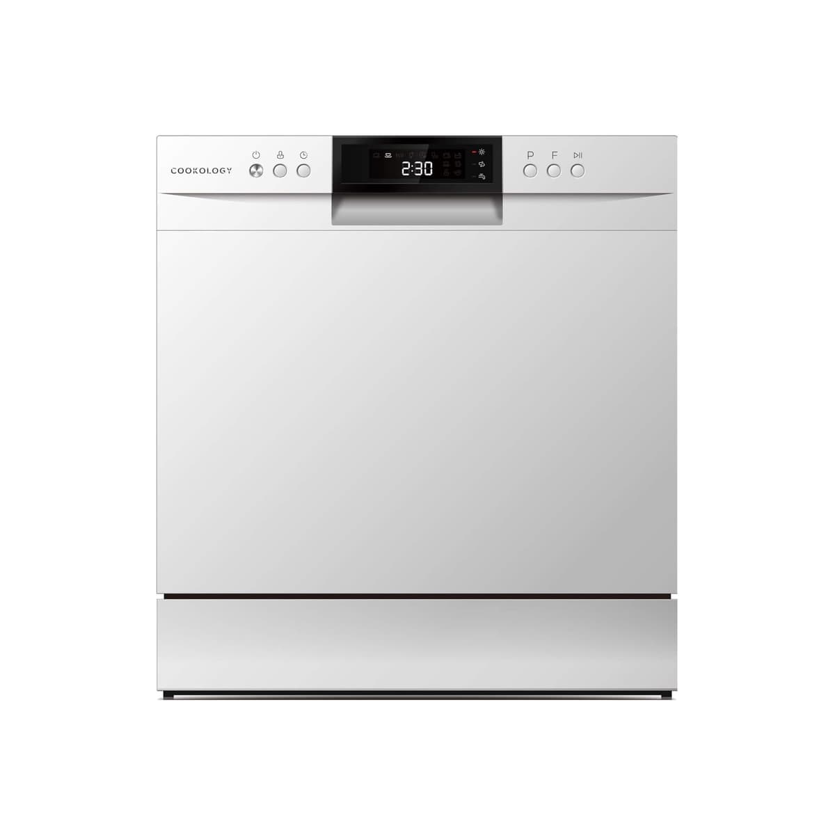 Cookology CTTD8WH Mini Counter Top Dishwasher in White - Compact & Portable - Tabletop Small Appliance - 8 Settings - 8 Wash Cycles - ECO Friendly Mode