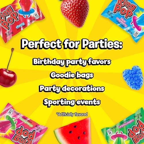 Ring Pop Lollipops - Bulk Candy Individually Wrapped Suckers Variety Party Pack- 20 Count w/Assorted Flavors - Hard Candy for Party Favors, Kids & Goodie Bag Stuffers 0.63 Pounds — view 5