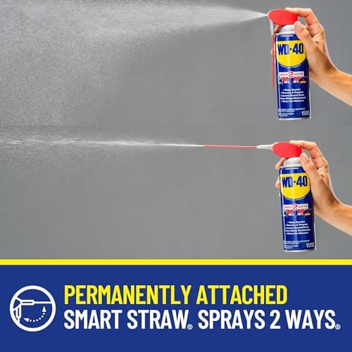 WD-40 Original Formula, Multi-Use Product with SMART Straw Sprays 2 Ways, 14.4 OZ [2-Pack]