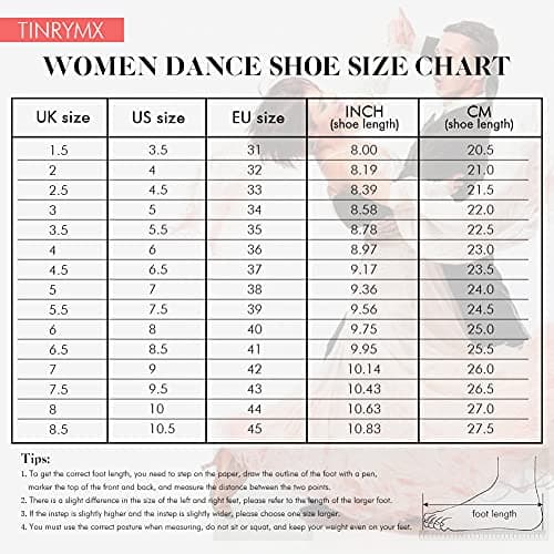 TINRYMX Women's Latin Dance Shoes Satin Ballroom Salsa Cha-cha Professional Practice Dance Shoes,EM217-Brown-2.75 Inch,7 US — view 6