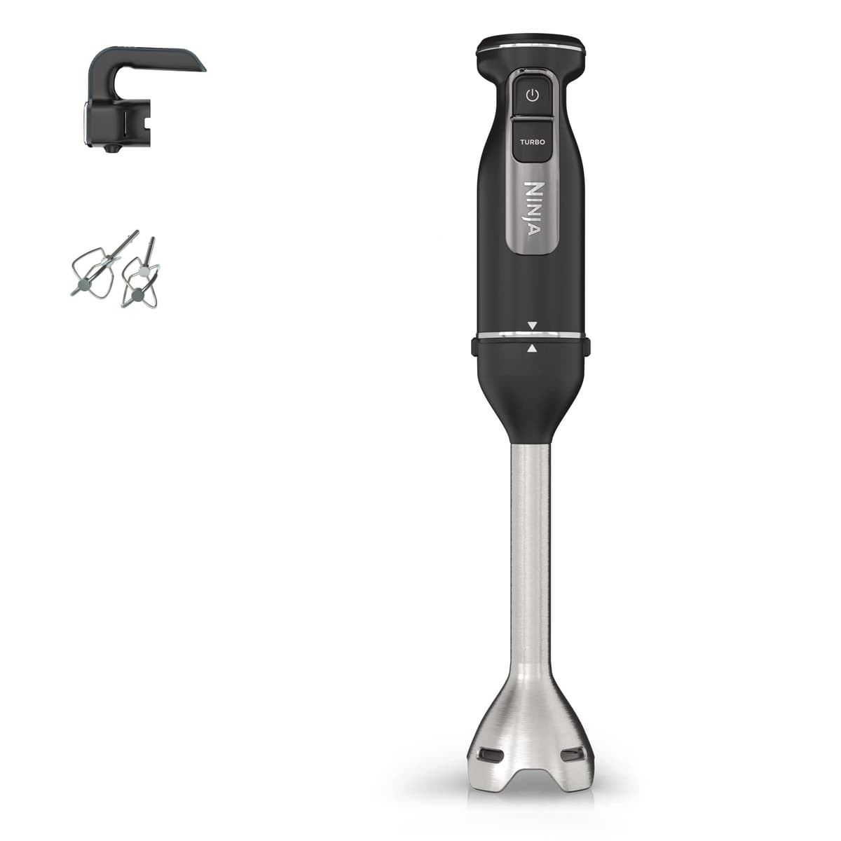 Ninja Foodi 3-in-1 Hand Blender, Hand Mixer & Chopper with Gradual Start, 2 Blending and 5 Mixing Speeds to Chop, Mix, Knead, Blend and more, Dishwasher Safe Parts, 850W, Stone Gold CI100UKSTGD — view 15