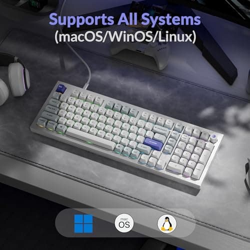 Keychron Q5 HE 96% 8K Wired Hall Effect Gaming Keyboard, Rapid Trigger Magnetic Switches Keyboard Hot Swappable, 8000 Hz Polling Rate, Adjustable Actuation, Aluminum, RGB, QMK, Mac/Windows – White — view 2