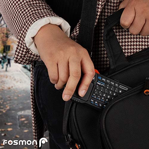 Fosmon Mini Bluetooth Keyboard (QWERTY Keypad), Wireless Portable with Touchpad, Compatible with Apple TV, Amazon Fire Stick, PS4, PS4 Pro, PS5, HTPC/IPTV, VR Glasses, Smartphones — view 8