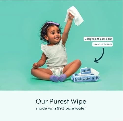 Rascals Premium Baby Wipes, 99% Water, 480 Count, Plastic-Free, Hypoallergenic, pH Balanced, Gentle for Daily Use — view 2