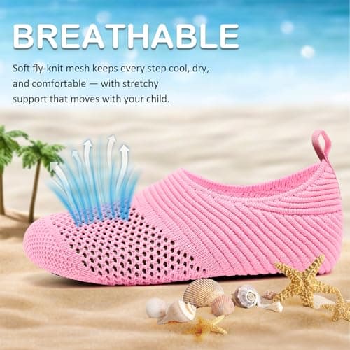 ANLUKE Kids Water Shoes Girls Boys Slippers Swimming Shoes Barefoot Quick Dry Aqua Socks — view 3