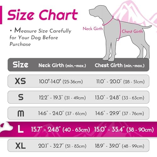 Eagloo Dog Harness No Pull, Walking Pet Harness with 2 Metal Rings and Handle, Adjustable Reflective Breathable Oxford Soft Easy Control Vest for Small Medium Large Dogs, Rose Red, L