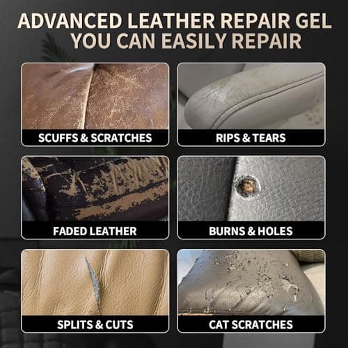 2026 New Advanced Leather Repair Gel, Multifunctional Leather Repair Kit for Car Seat Vinyl Repair Kit, Professional Leather Repair Coloured Cream Gel, Couch and Jacket Repair Kit (Black) — view 2