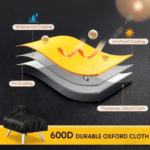 TwoPone Pizza Oven Cover for Ooni 2 Max,Waterproof 24" Pizza Oven Cover Outdoor,Heavy Duty Pizza Oven Accessories Carry Covers — view 2