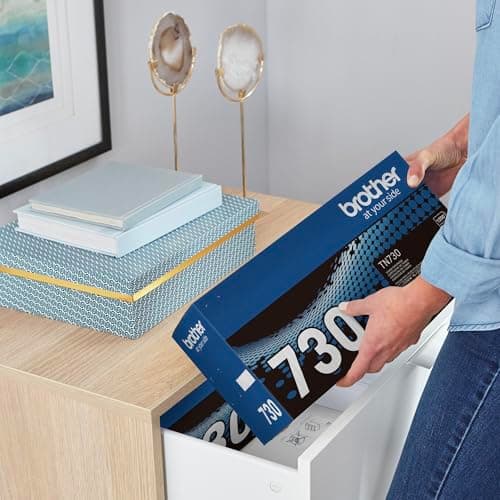 Brother Original TN730 High-Yield Black Toner Cartridge, Higher Yield for Value, Original Toner Replacement cartridges, for Brother Laser Printers HL-L2395DW, DCP-L2550DW, MFC-L2750DW, and More — view 3