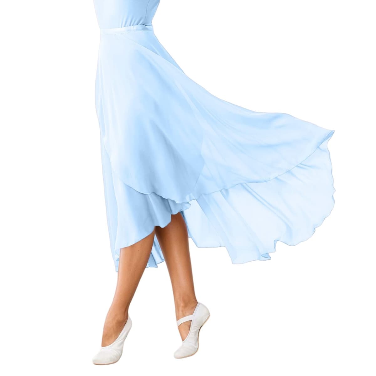 2026 Falda envolvente de ballet para mujer Faldas largas transparentes de baile — view 9