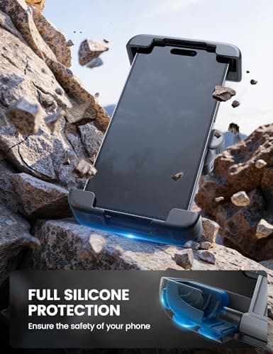Lamicall Bike Motorcycle Phone Mount - [1s Quick Lock] Bike Phone Holder Clip, [Stable Handlebar Clamp] Bicycle Scooter Handlebar Clamp for iPhone 16 17 Pro Max Plus Air, S26 Ultra All Large — view 5