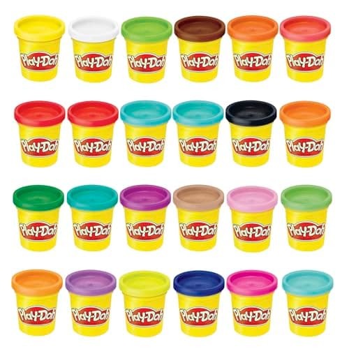 Play-Doh 24-Pack of Modeling Compound for Kids Toys for 2 Year Old and Up, 3-Ounce Cans, Great for Arts and Crafts, Party Favors