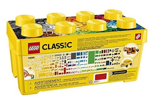 LEGO Classic Medium Creative Brick Box 10696 Building Toy Set - Featuring Storage, Includes Train, Car, and a Tiger Figure, and Playset for Kids, Boys, and Girls Ages 4-99 — view 2