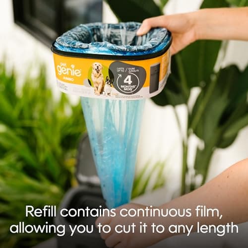 Pet Genie Jumbo Refill Bags - Multi-Layer Continuous film for Waste and Odor - Up to 4 Months of Supply, Only Compatible with Pet Genie Pail — view 5
