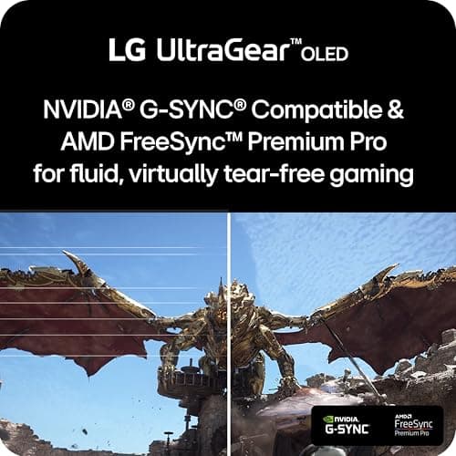 LG 32GS95UE-B 32'' Ultragear™ OLED Gaming Monitor with UHD Display Dual Mode 240Hz, 480Hz 0.03ms G-SYNC, FreeSync Premium Pro, HDR400 True Black, HDMI 2.1, Anti-Glare Tilt/Height/Swivel Stand — view 4