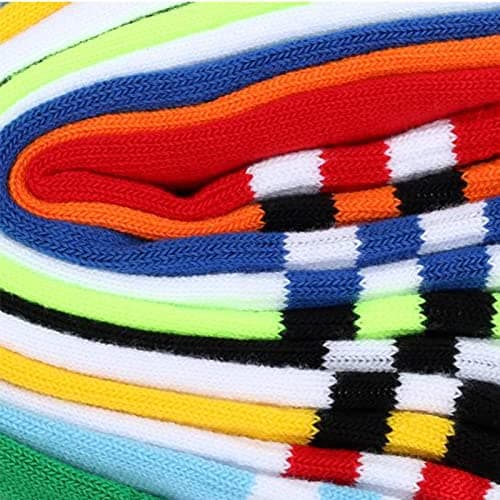 Looknniy 6 Pairs 9-12 Year-Old Kids Soccer Socks Stretchy Knee High Tube Football Athletic Team Socks for Boys Girls — view 3