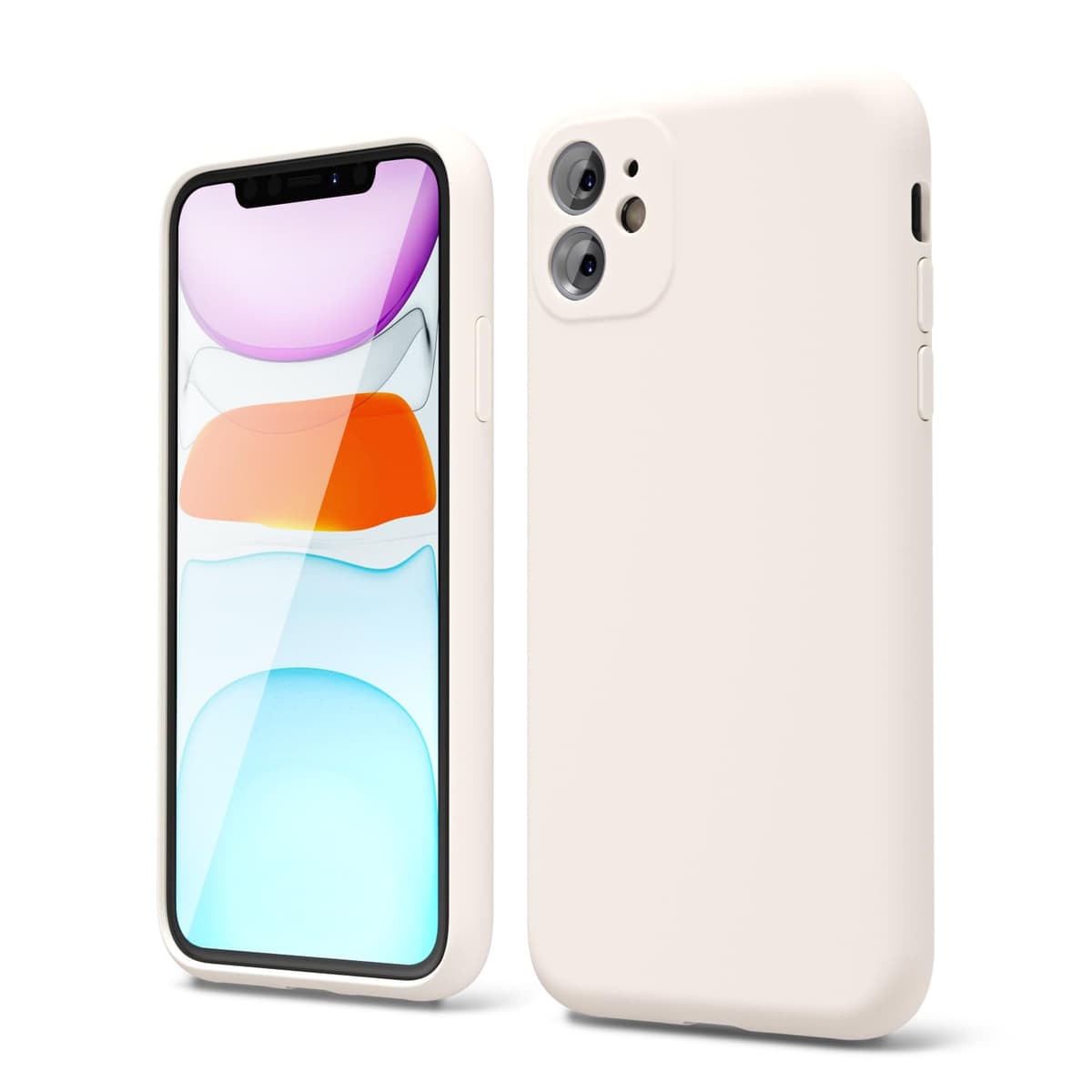 oakxco for iPhone 17 Pro Max Phone Case Liquid Silicone, Cute Thin Slim Grip Soft Rubber Gel for Women Men, Smooth Matte TPU Plain Solid Color Girly Simple Case with Camera Cover, Light Pink — view 73