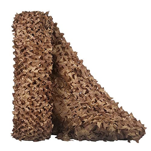 TENCEN Dual Mesh Custom Camouflage net for Blind Decor Courtyard Sunshade Photo Camp Fish Farm Factory Shelter Car Concealment Party Exhibit Backdrop Curtain Ceiling Fence Canopy Cover