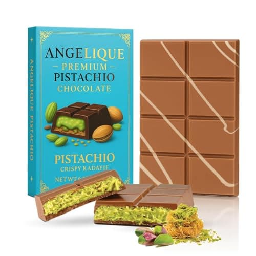 Viral Dubai Chocolate Bar - 6.70 Oz - Pistachio & Crispy Kadayif Bar with Belgian Milk Chocolate – Gourmet Gift
