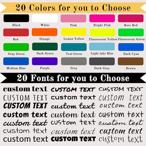 Custom Vinyl Letter Stickers & Decals, Personalized car Stickers, Multiple Sizes Personalized Name Decal Sticker for CarsTrucks, Dashboard, Car, Boat, Door, Windshields & More (5" to 100") — view 2