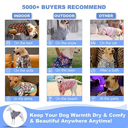 LovinPet Soft Dog Flannel Coat for Large Dogs, Warm Winter Coat with Front Sleeves, Back Zipper, Cozy Coverage for Short-Hair Breeds, Simple Black White Leopard Prints, XXL — view 7